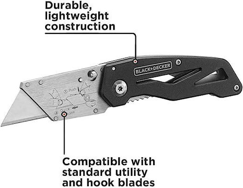 BLACK+DECKER 2 Pack Utility Knife (BDHT10001)