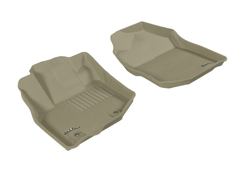 3D MAXpider Front Row Custom Fit All-Weather Floor Mat, Tan (L1HD04211502)