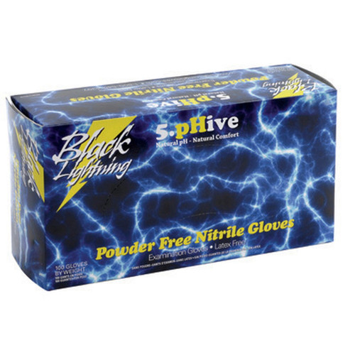 Black Lightning BL-L Powder Free Nitrile Gloves, Large