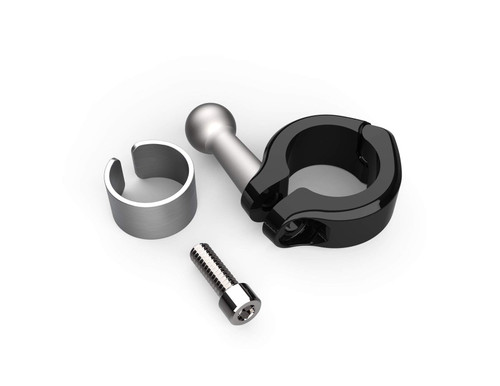 Ciro 7/8"-1" Aluminum Bar Mount Clamp Black (50129)