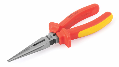 Titan Tools 8" VDE Insulated Long Nose Pliers (73338)