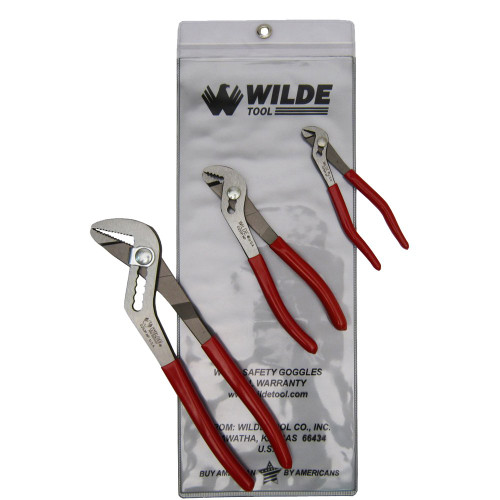 Wilde Tool 3-Piece Pliers Set-G250, G251 & G253-Vinyl Pouch (G256PSP.NP/VP)