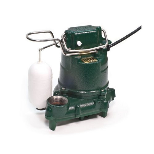 Zoeller Model M53 Mighty-Mate Effluent Pump, Automatic, Cast Iron (53-0016)