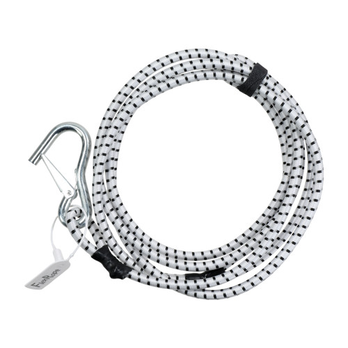 Seabolt FlexRope Boat Rope For Tie Off 10’ Spring Damping B and W (FLXRP-WHTBLK)