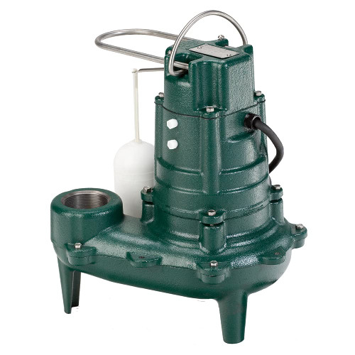 Zoeller Sewage Pump, 1/2 Hp Automatic - Heavy-Duty Submersible Sewage (267-0001)