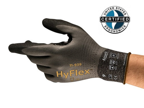 Ansell HyFlex Fully-Coated Cut-Resistant & Oil-Repellent Glove, Large (8.0)