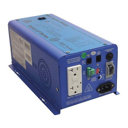AIMS Power 600W Pure Sine Inverter Charger 12V to 120V (PICOGLF6W12V120VETL)