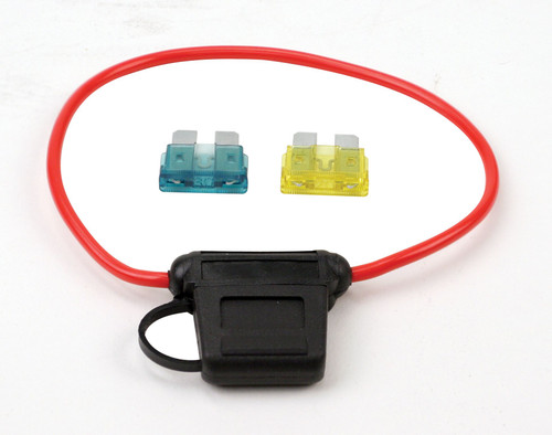 VIAIR Moisture Resistant 20 Amp Fuse Holder with 16 Gauge Wire Loop (92945)