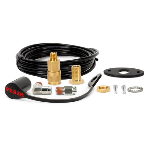 VIAIR Pro Series 3/8" Air Line Relocation Kit with Flat Mounting Bracket (90012)