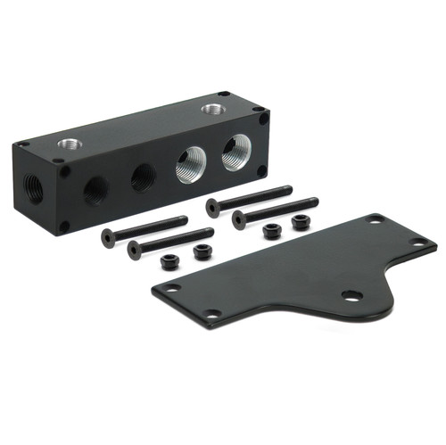 VIAIR 8-Port Billet Manifold with 1/8 BSPT 1/4 NPT and 3/8 NPT Ports (92828)