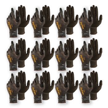 HyFlex Oil & Cut Resistant Knit Gloves With Nitrile Foam Palm Coating (11931080-12) Pack of 12