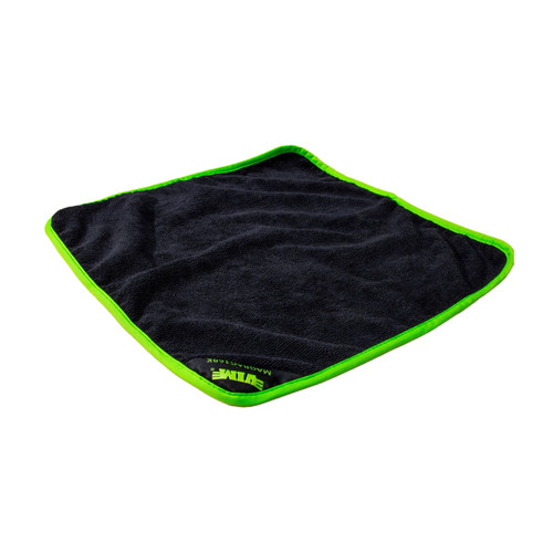 VIM Tools 16'' X 16'' Magnetic Microfiber Rag - Black & Green (MAGRAG16BK)