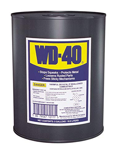 WD-40 Multi-Purpose Lubricant for Heavy Duty Use 5 Gallon (49012)