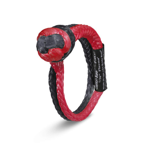 Bubba Rope 7/16" Red/Black Gator-Jaw PRO Soft Shackle (176745PRORB)