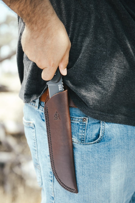 TOPS Knives Tex Creek Xl Knife, Leo Espinoz - Sniper Grey Steel Blade (TEXXL-02)