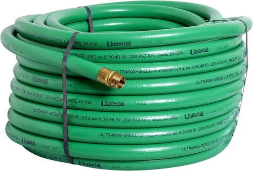 Underhill 3/4" x 100' Green UltraMax Hose (H75-100G)