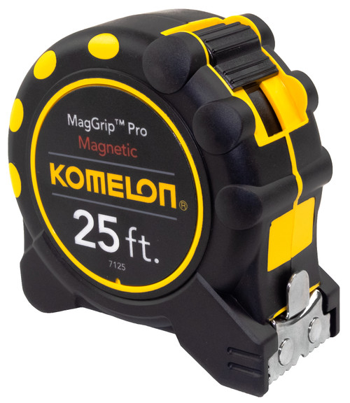 Komelon Monster Maggrip 25-Foot Measuring Tape With Magnetic End, Yellow (7125)