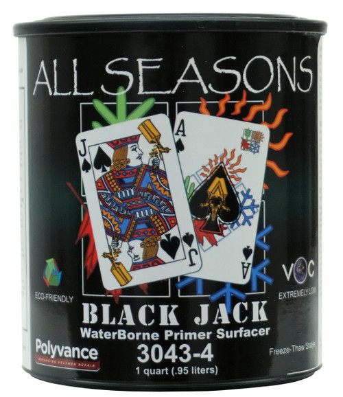 Polyvance All Seasons Black Jack Waterborne Primer-Surfacer - Quart (417564)