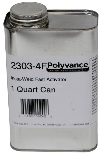 Polyvance Insta-Weld Fast Activator, 1 Quart Can (2303-4F)