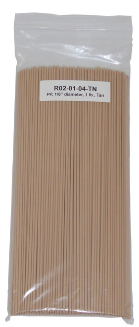 Polyvance Polypropylene Rod, 1/8" Diameter, 1 Lb., Tan (R02-01-04-TN)