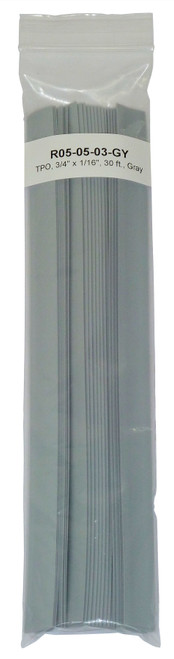 Polyvance Tpo Strip, 5/8" X 1/16", 30 Ft., Gray (R05-05-03-GY)