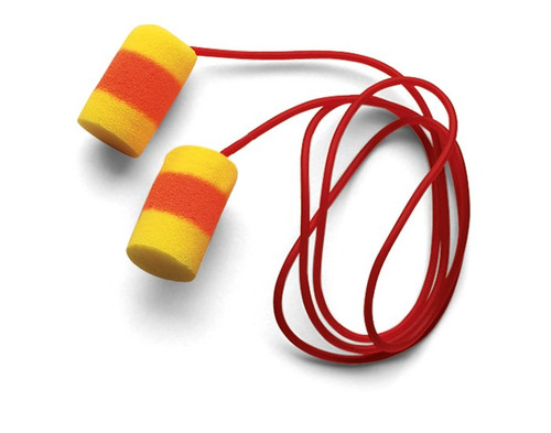 33DB NOISE REDUCTION EAR PLUGS CORDED WITH POLY BAG