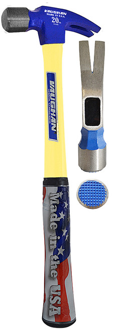 Vaughan FS999L 20 oz. Smooth Face Fiberglass Rip Hammer, 16" Handle (10516)