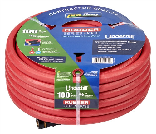 Underhill 5/8" x 100' Proline Rubber Hose (H58-100PRO-R)