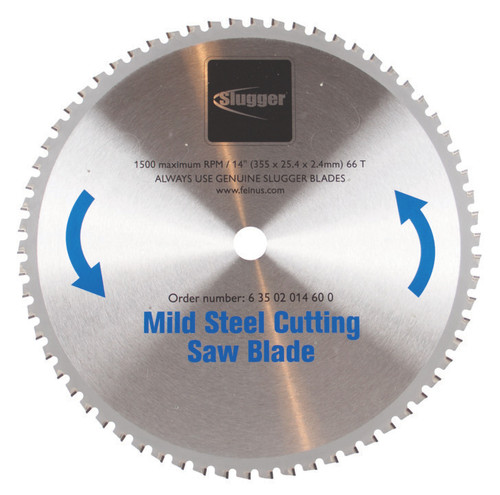 Fein 14" Saw Blade for Cutting Mild Steel Efficiently (63502014600)