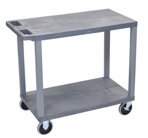 Luxor Workspaces 32" X 18" Cart - Two Flat Shelves (EC22HD-G)
