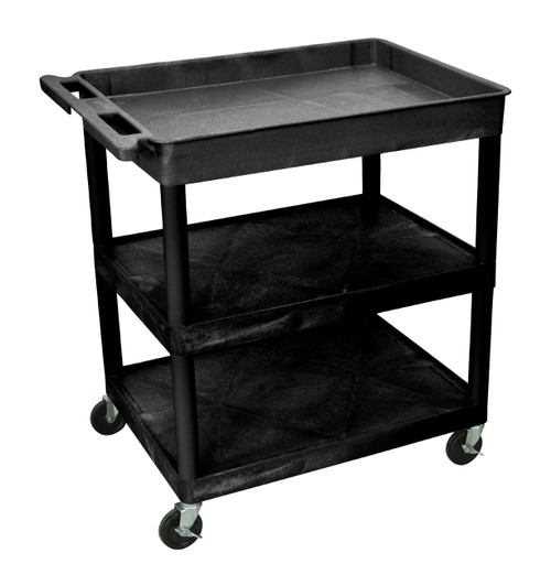 Luxor Workspaces Tub Cart, Black (TC122-B)