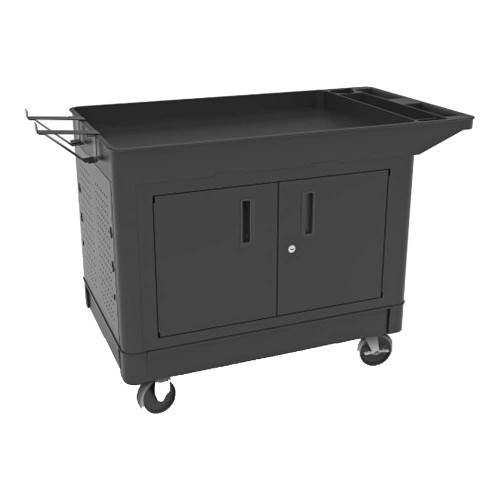 Luxor Workspaces Industrial Work Cart With Locking Cabinet (XLC11C1)
