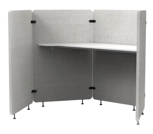 Luxor Workspaces Reclaim Acoustic Work Pod, 4-Panel (RCLMWP3)