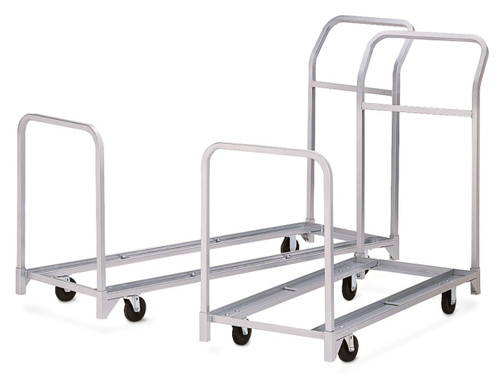 Raymond Products Folded Chair Tote, 4" Wheels, 300 Lbs, Gray, 67"Lx22"W (630)