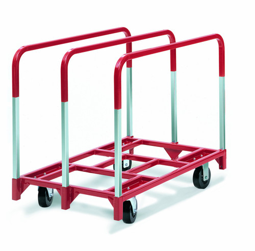 Raymond Products Panel Mover, 2 Fixed/2 Swivel 5" Casters, 3 Uprights (3825)