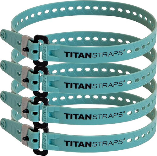 Correas Titan 4 mini correas de 15 pulgadas, pizarra (tsm-0515x4-slt)