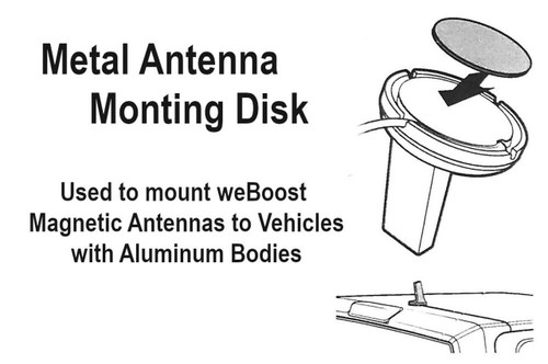 weBoost Aluminum Metal Disk For Mobile Magnetic Mount Antennas (990006)
