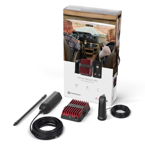 weBoost Drive Reach Rv Cell Phone Signal Booster Kit Boosts 4G Lte & 5G (470354)