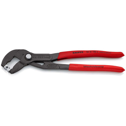 Knipex 7.5 Inch Hose Clamp Pliers for Click Clamps (8551180CSBA)