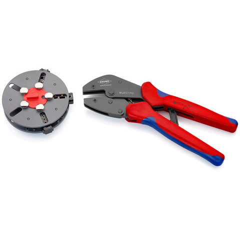 Knipex Crimping Pliers MultiCrimp with 3 Interchangeable Dies (973301)