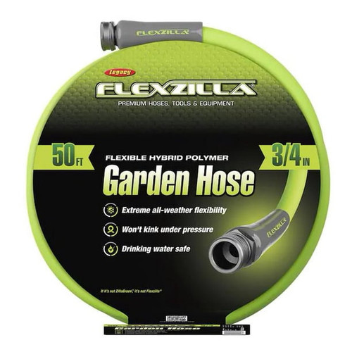 Legacy Manufacturing Flexzilla Garden Hose 3/4" X 50' (HFZG650YW)