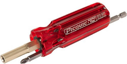 Picquic Sixpac Plus 7 Pc. Multi-Bit Screwdriver 6 In. (88103)