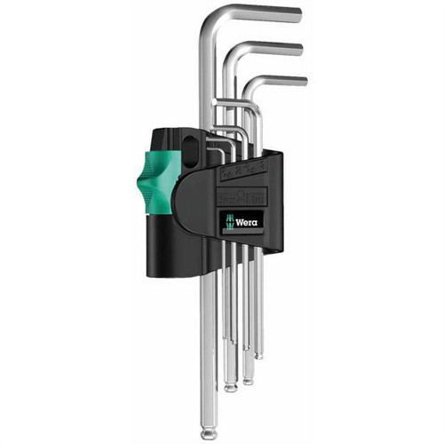 Wera Hex-Plus Chrome-Plated Long Shaft Metric L-Key Allen Wrench, 7 (5022181001)
