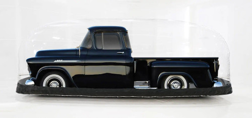 18 Ft. Indoor Tall Signature Series CarCapsule showing clear PVC cover.