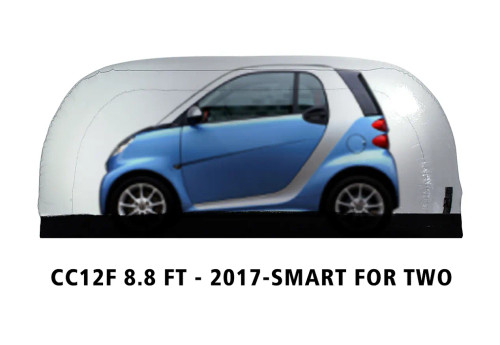 12 Ft. Indoor CarCapsule showing clear PVC cover.