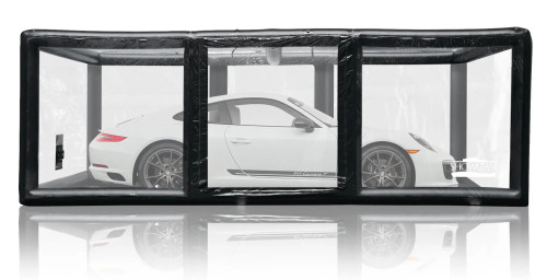 16 Ft. Indoor Signature Series Showcase with clear PVC cover.