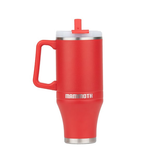 Mammoth Ascent 40 oz Tumbler with handle and straw