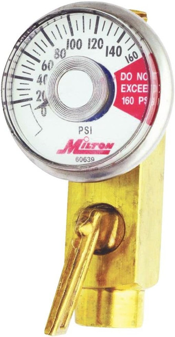 Milton S638-1 In-Line Reg. W/Gage F.1/4"x M.