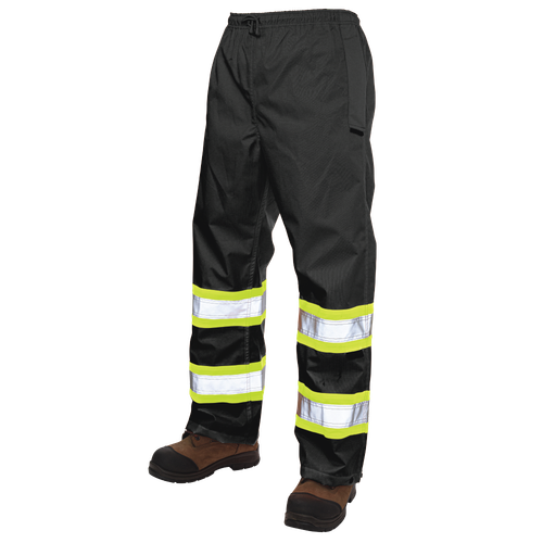 Tough Duck Pull-On Ripstop Safety Rain Pant In White Background