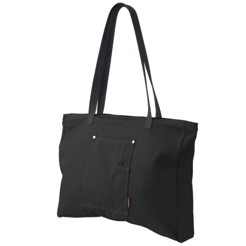Front view of Tough Duck Heavy-Duty Utility Bag with exterior pocket for tools and accessories